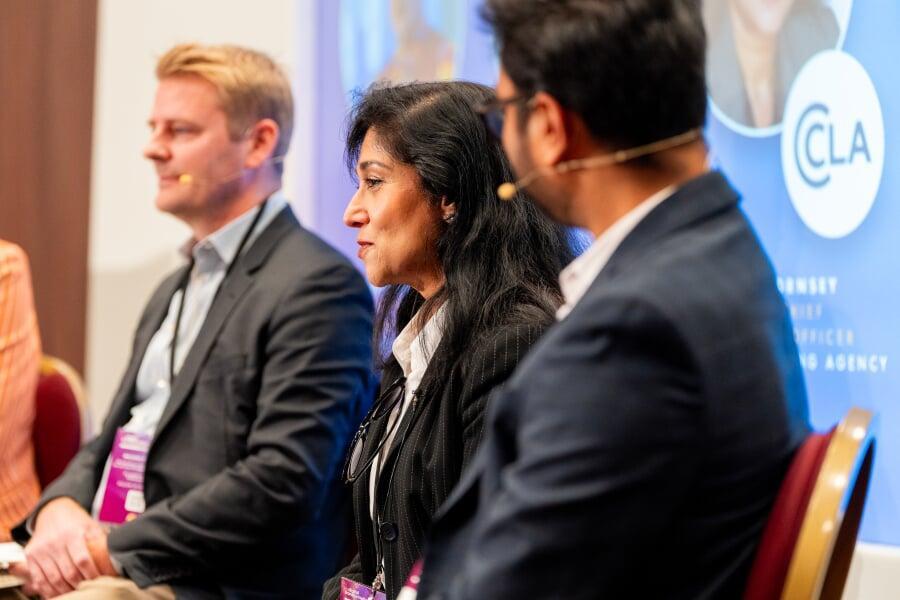 Speaker presenting in 2025 conference